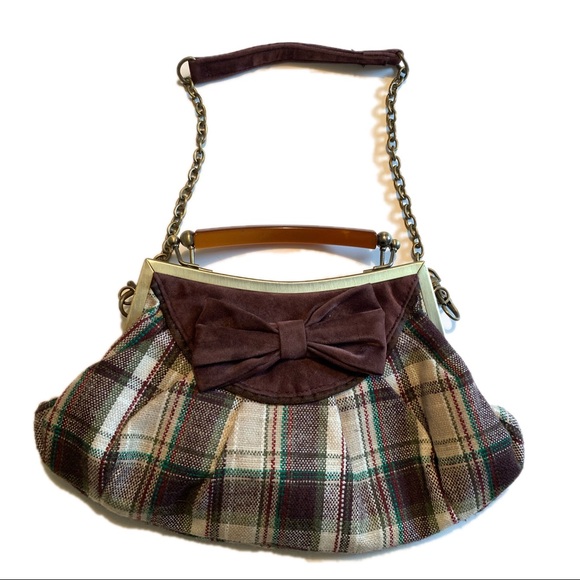 Chinese Laundry Bags Chinese Laundy Brown Plaid Mini Bag Clutch